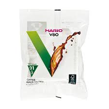 Balenie papierových filtrov Hario V60, veľkosť 01, farba biela