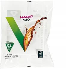 Balenie papierových filtrov Hario V60, 100 ks, veľkosť 02, farba biela